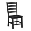 Modern Contemporary Black White 7pc Dining Set Table and 6 Side Chairs Set Wooden Kitchen Dining Furniture Casual Style