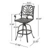 Cast Aluminium SWIVEL BAR STOOL