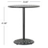 Cast Aluminium 35'' ROUND BAR TABLE