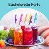 10Pcs Drink Straw for Adults Bridal Shower Birthday Party Wedding Favor Decor Juice Drinking Straws Home Kitchen Bar Garden Supplies Reusable Plastic