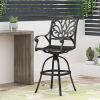 Cast Aluminium SWIVEL BAR STOOL