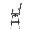 CAST ALUMINUM BAR STOOL