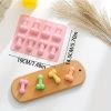 2pcs Silicone Mold; Funny Non-stick Pan Chocolate Candy; Ice Cube; Cake; Sugar Novelty Biscuit Mold Plate