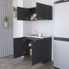 Cabinet Set Zeus, Garage, Black