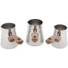 Serenk Definition 4 Pieces Stainless Steel Coffee Pot Set with Stand