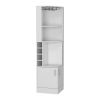 Bar Cabinet Papprika, 8 Wine Cubbies, Double Door, White Finish