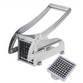 1pc French Fry Cutter, Commercial Restaurant French Fry Cutter Stainless Steel Potato Cutter Vegetable Potato Slicer With Suction Feet Cutter Potato H (Style: Potato Slicer)