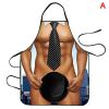 1pc Funny Muscle Man Kitchen Apron Sexy Women Cooking Pinafore Home Cleaning Tool